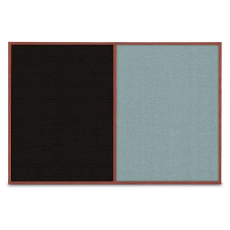 United Visual Products Slim Style Indoor Enclosed Corkboard, 42 UVRDS42SBH-WHITE-PUMICE